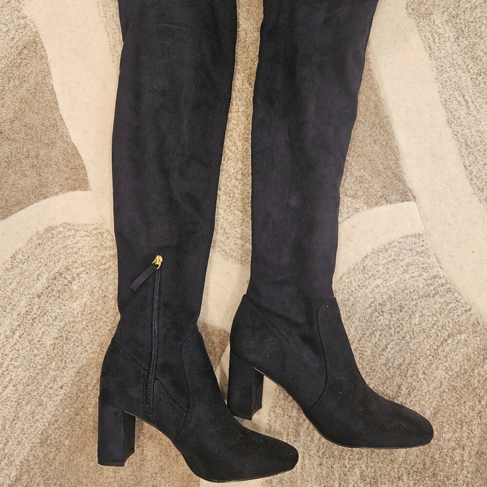 Nine West Over the Knee Blue Boots Size 7